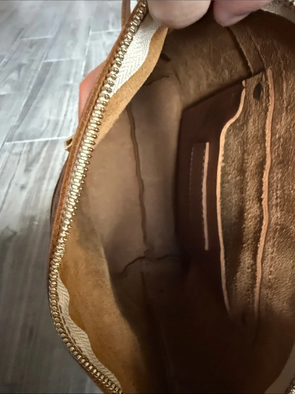 Leather backpack